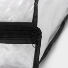 Кофр для хранения вещей, 53×45×15 см, прозрачный, цветной замок - Фото 6