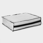 Кофр для хранения вещей, 53×45×15 см, прозрачный, цветной замок - Фото 5