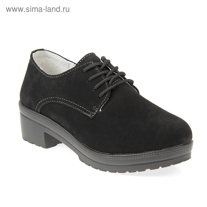 Туфли женские, цвет чёрный, размер 37 - Фото 1