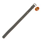 Ошейник широкий с косточками светоотражающий, 66 х 3,5 см,ОШ 48-58, коричневый - Фото 3