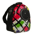 Рюкзак для переноски кошек и собак «Штрихи», 32×22×43 см, с окном - Фото 2