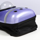 Рюкзак для переноски кошек и собак, с окном, 32×26×44 см, сиреневый - Фото 9