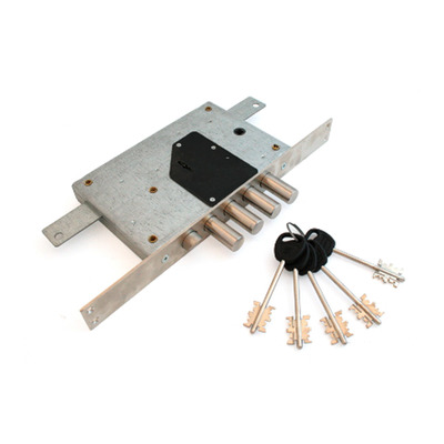 Замок врезной «Гардиан» МАКСИМУМ 2112 ДТ, левый, с защелкой, б/о, 5 ключей