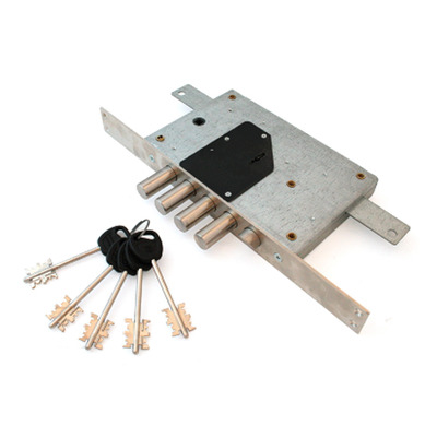 Замок врезной «Гардиан» МАКСИМУМ 2112 ДТ, правый, с защелкой, б/о, 5 ключей