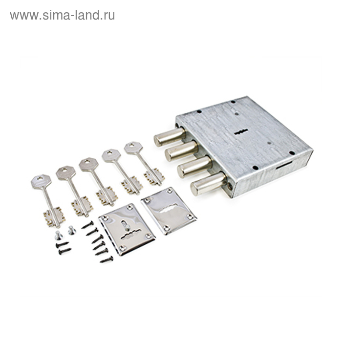 Замок врезной «Сенат» ЗВС-1, комплект №3, без торцевой планки, б/о, 5 ключей - Фото 1