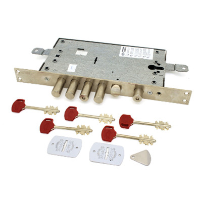 Замок врезной «Эльбор» Рубин 1.08.46.5.5, с защелкой, 2-х ключевой, б/о, с/т, м/о 85 мм