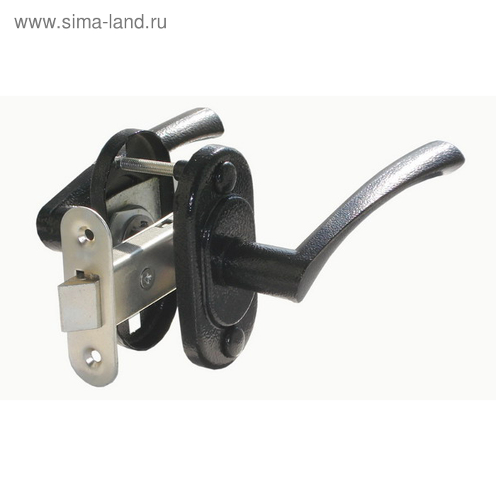 Защелка дверная Димитровград «Омега» 2.03, чёрная - Фото 1