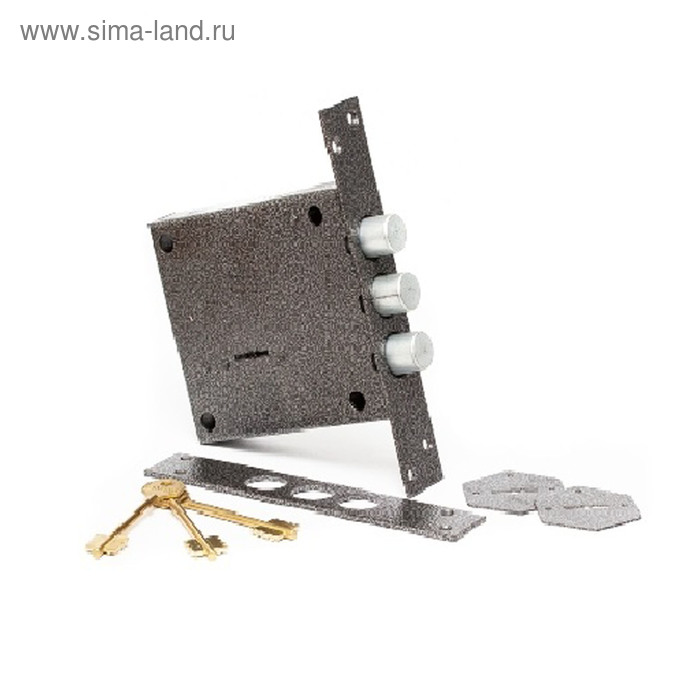 Замок врезной «Симеко» ЗВУх3, 3 ригеля, 3 ключа - Фото 1
