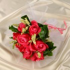 Букет-дублер для невесты "Роза", темно-розовый - Фото 1