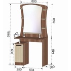 Туалетный столик Коста-Рика, 800х500х1640, Ясень шимо - Фото 3
