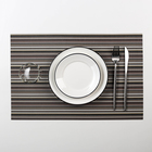 Салфетка сервировочная на стол «Страйп», 45×30 см, цвет коричневый - Фото 1