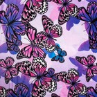 Плед Павлина бабочки фиолетов, 150х200, аэрософт 190г/м, пэ100% - Фото 2