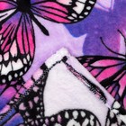 Плед Павлина бабочки фиолетов, 150х200, аэрософт 190г/м, пэ100% - Фото 3