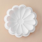 Форма для муссовых десертов и выпечки KONFINETTA «Ромашка», силикон, 22×4,5 см, цвет белый - фото 4588176
