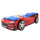Кровать машина «Турбо красная», без подсветки, пластиковые колёса, 2 шт - фото 297996651
