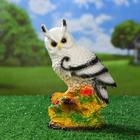 Садовая фигура "Сова с букетом роз" белая, 26см - Фото 7