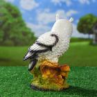 Садовая фигура "Сова с букетом роз" белая, 26см - Фото 9