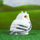 Садовая фигура "Совушка малая" белая, 15х15см - Фото 2