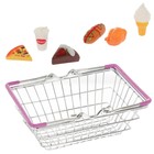 Корзинка для покупок "Мини-супермаркет" с продуктами, 7 предметов - Фото 3