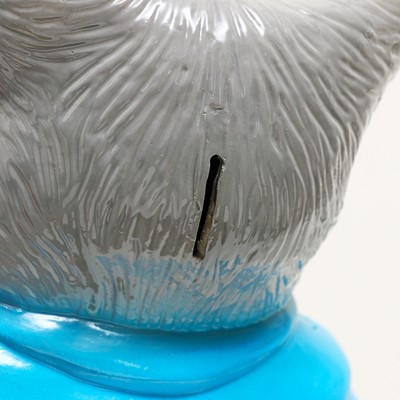 Копилка для денег «Кот большой с тюльпанами», серый, 23×16.5×40 см, МИКС