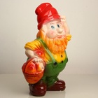 Садовая фигура из гипса «Гном с грибами», 47×21×30 см - Фото 10