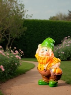 Садовая фигура из гипса «Гном с грибами», 47×21×30 см - Фото 3