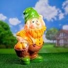 Садовая фигура из гипса «Гном с грибами», 47×21×30 см - Фото 12