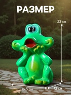 Садовая фигура из гипса «Лягушка улыбается», 16.5×12×23 см - Фото 2