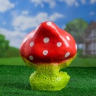 Садовая фигура из гипса «Лягушка улыбка под мухомором», 27.5×12×23.5 см 3242405 - фото 319855251