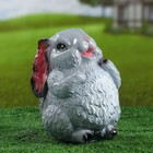 Садовая фигура "Заяц серый" 21,5см - Фото 1
