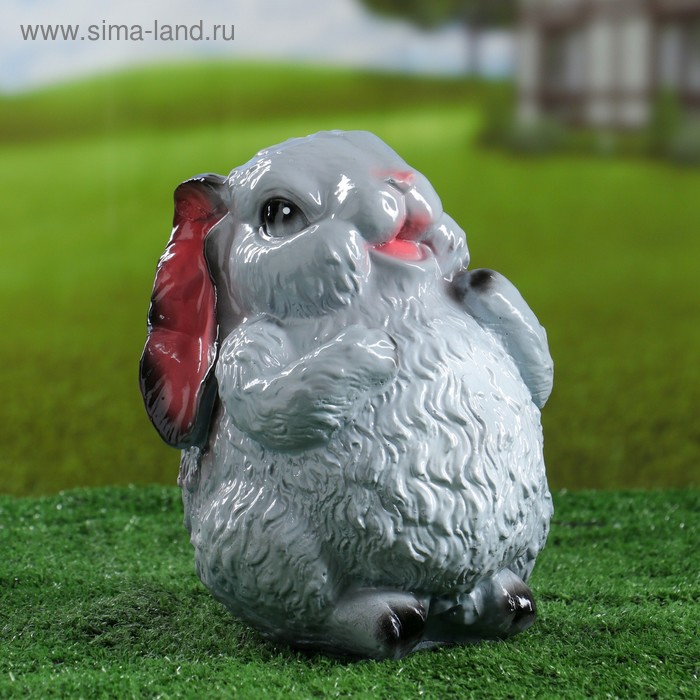 Садовая фигура "Заяц серый" 21,5см - Фото 1