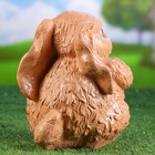 Садовая фигура "Заяц коричневый" 25см - Фото 4