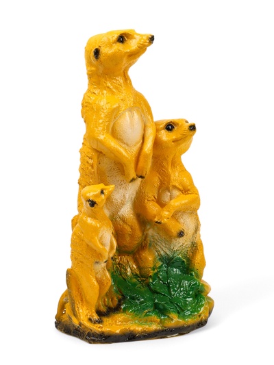 Садовая фигура из гипса «Сурикаты», 36.5×14×22 см