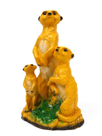 Садовая фигура из гипса «Сурикаты», 36.5×14×22 см