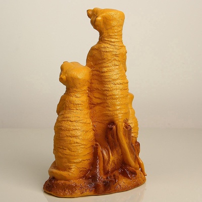 Садовая фигура из гипса «Сурикаты», 36.5×14×22 см