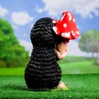 Садовая фигура "Еж Весельчак с грибочком" 32х15см - Фото 3