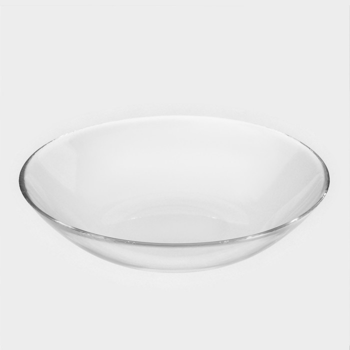Тарелка глубокая стеклянная «Симпатия», 800 мл, d=20,8 см