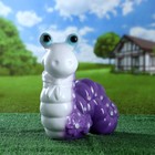 Садовая фигура "Гусеница веселая" сиреневая 31х32см - Фото 1