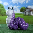 Садовая фигура "Гусеница веселая" сиреневая 31х32см - Фото 2