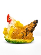 Садовая фигура из гипса «Курица наседка с цыплятами», 27×20×21 см - Фото 4