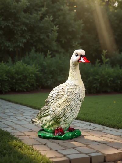 Садовая фигура из гипса «Московская утка», 37×17×21 см
