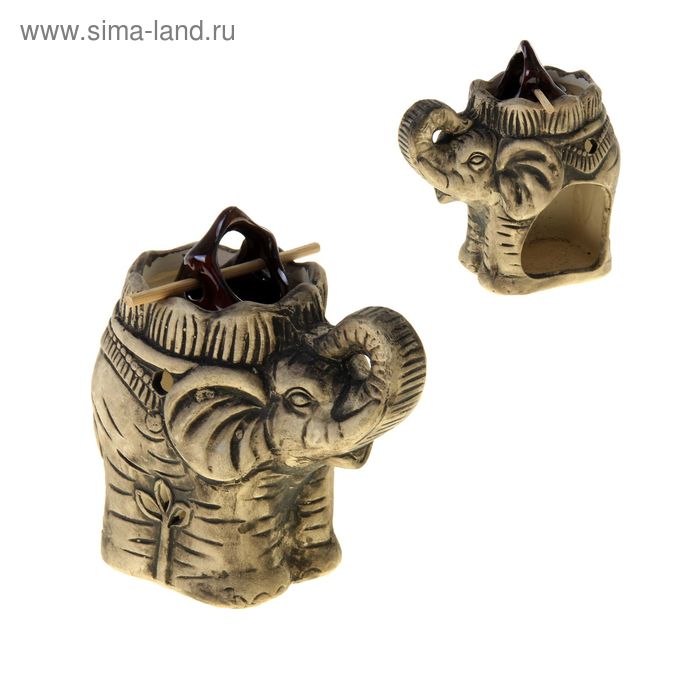 Аромалампа "Слон с колодцем" 12 х 7 х 13 см, цвета МИКС - Фото 1