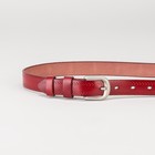 Ремень женский, пряжка металл, ширина - 2,5 см, цвет красный - Фото 2