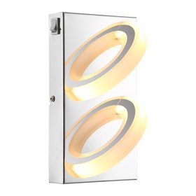 Светильник MANGUE 2x5Вт LED хром 12,5x22x10 см