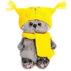 Мягкая игрушка «Басик Бэби» в шапке-сова и шарфе, 20 см - Фото 1