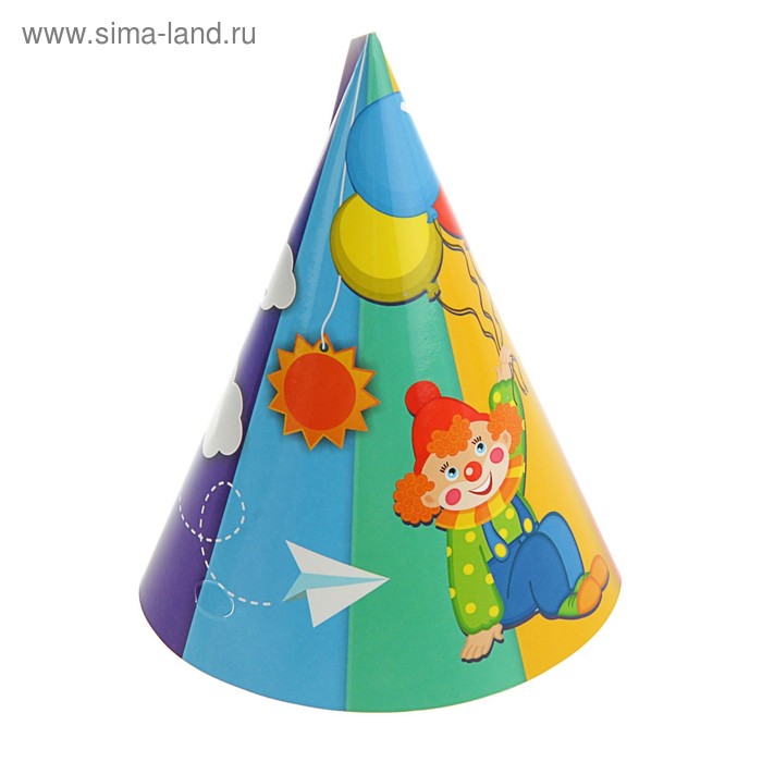 Колпак "Праздничный" клоун, воздушные шары - Фото 1