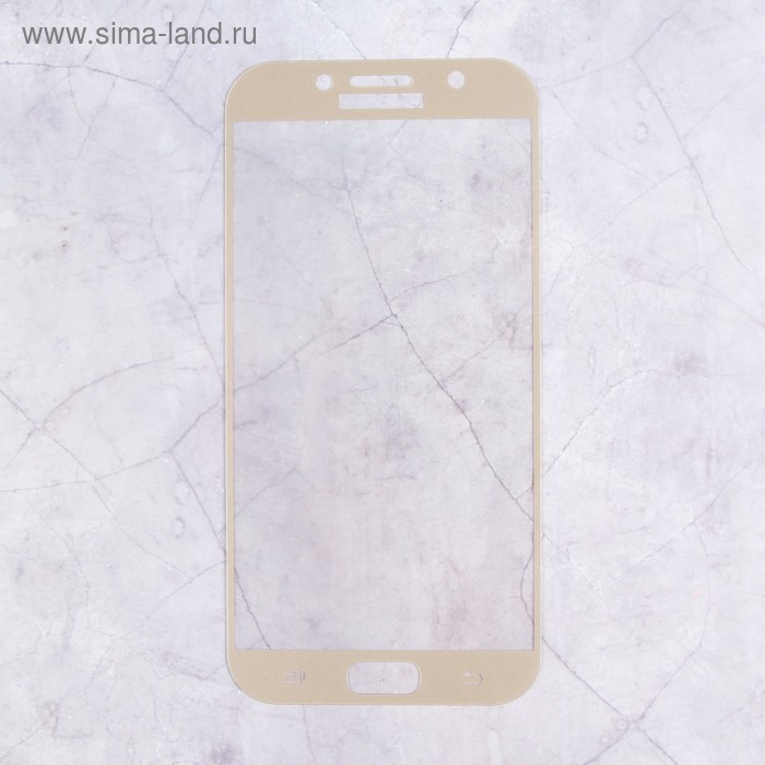 Защитное стекло Mobius для Samsung A7 2017 3D Full Cover (Gold) - Фото 1