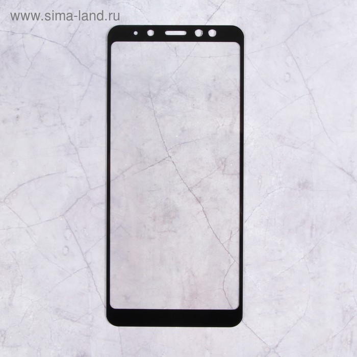 Защитное стекло Mobius для Samsung A8 Plus 2018 3D Full Cover, черное - Фото 1