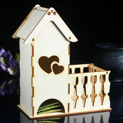 Чайный домик «Сердца», заготовка для творчества