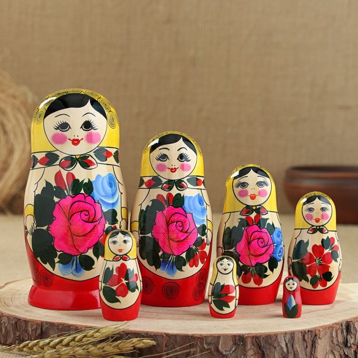 Матрешка "Семёновская", 7-и кукольная, высшая категория - Фото 1